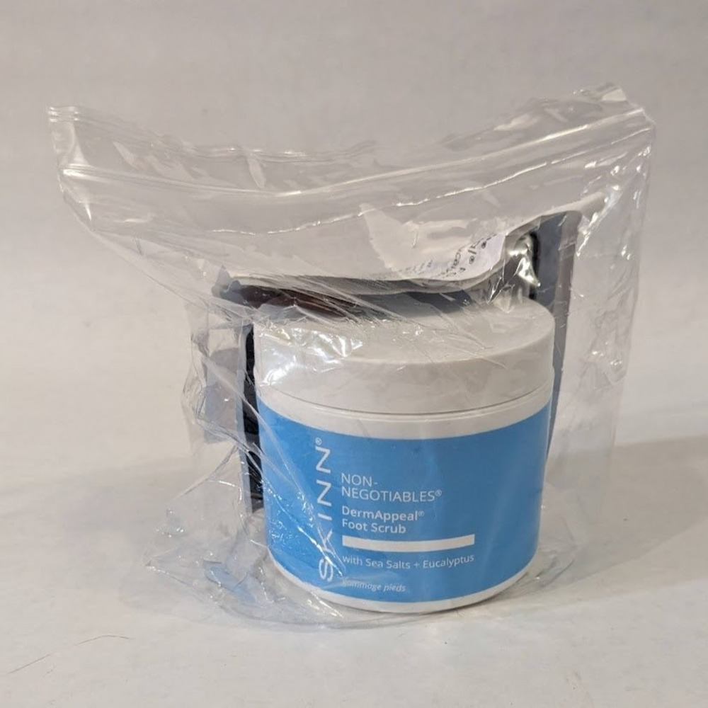 SKINN Non-Negotiables DermAppeal Foot Scrub Sea Salts Eucalyptus 4oz 118ml NEW - Picture 3 of 6